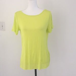 Zara neon open back t shirt medium